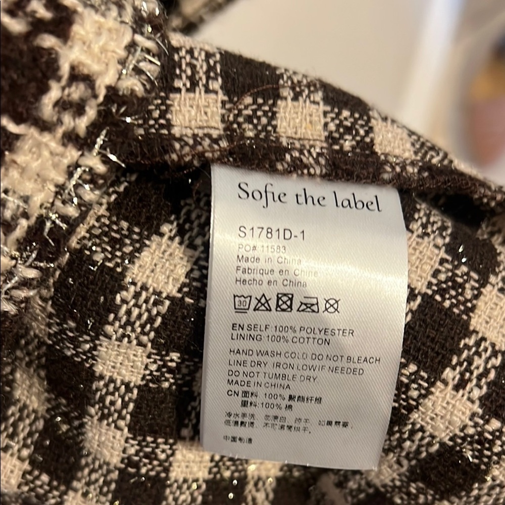 Plaid Puff Sleeve Dress - Picture 5 of 5